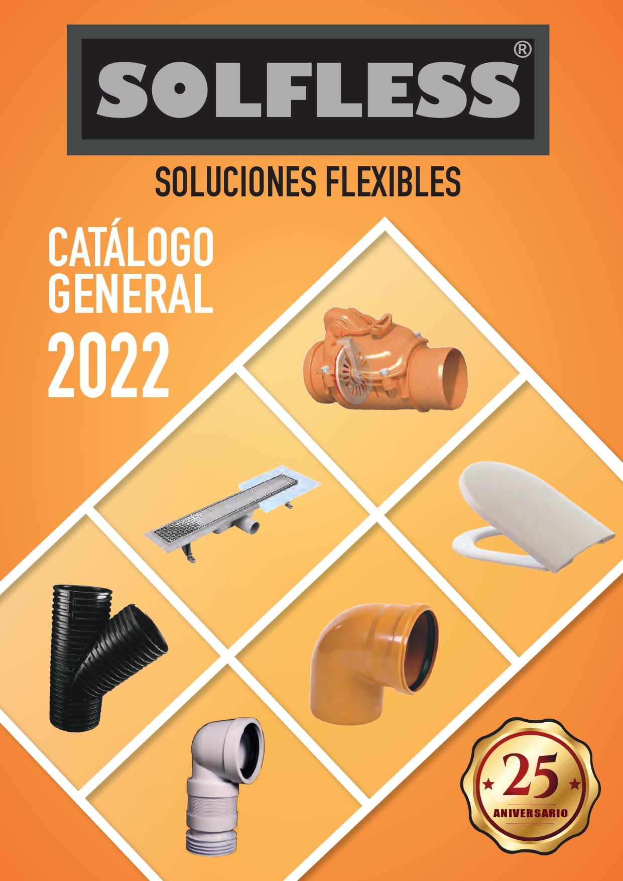 Piezas PVC y evacuación SOLFLESS catálogo 2022