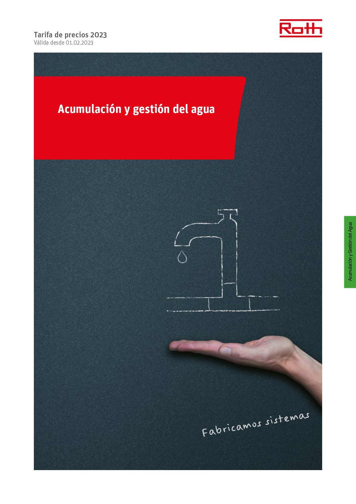 portada tarifa acumuladores agua roth 2023