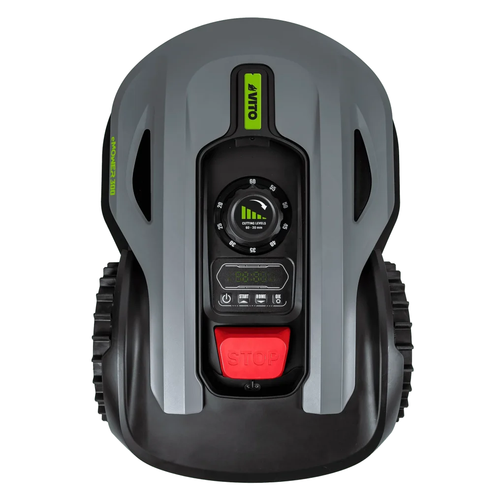 Robot cortacésped VITO eMOWER desde la parte superior