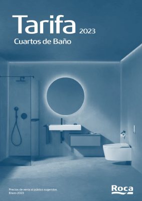 portada tarifa sanitarios y artículos de baño roca 2023