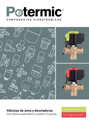 portada catálogo válvulas de zona y accesorios potermic